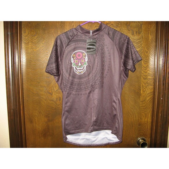 Womens Performance Bike Las Muertos Zippered Cycling Bicycle Jersey Size XL NWT - Picture 1 of 6